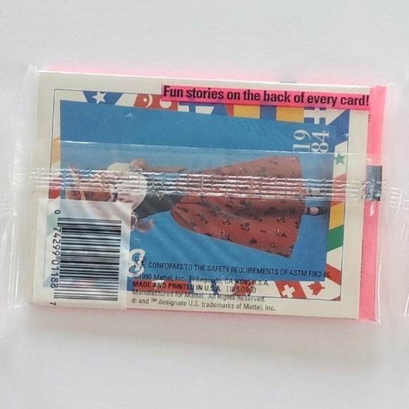 Barbie Fashion Trading Cards Lot of 3 Packs 1991 Vintage Sealed Mattel 1188 - Picture 6 of 8